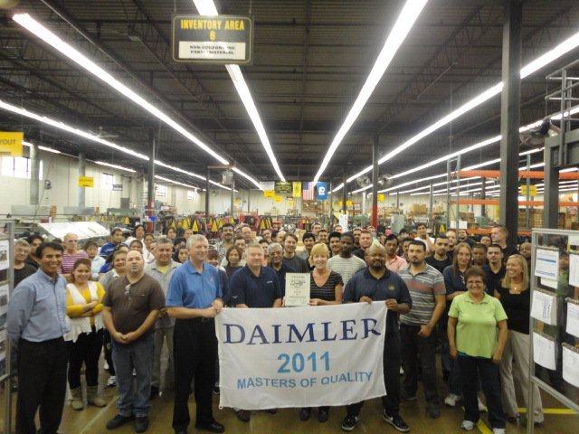 Julian Electric, Inc. receives Daimler Trucks North America Masters of Quality Award